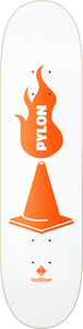 Pylon The Shovel Skateboard Deck -8.0 White DECK ONLY