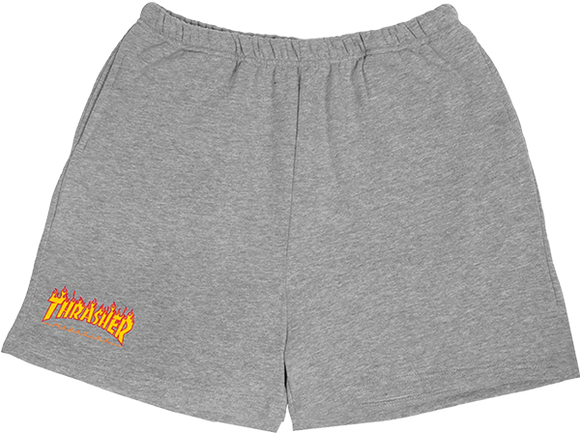 Thrasher Girls Flame P.E Shorts X-Small Heather Grey