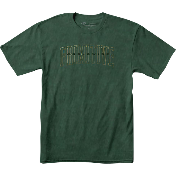 Primitive - Collegiate Worldwide T-Shirt - Green Pigment