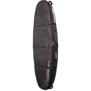 Ocean and Earth - Double Coffin Longboard Cover 8'6" - Black/Red/Grey