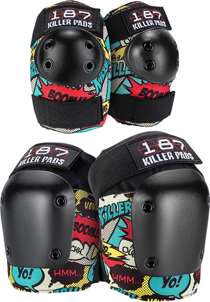 187 Combo Pack Knee/Elbow Pad Set L/Xl-Comic 