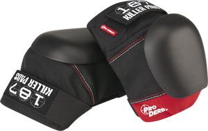 187 Pro Derby Knee Pads XS-Black/Red