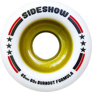 Venom Sideshow 65mm 80a White Longboard Wheels (Set of 4)