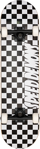 Speed Demons Checkers Complete Skateboard -7.5 Black/White 