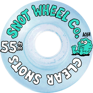 Snot Clear Snots 55mm 101a Clear Blue Skateboard Wheels (Set of 4)