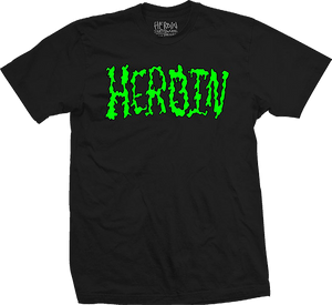 Heroin Dead Toons T-Shirt - Size: MEDIUM Black