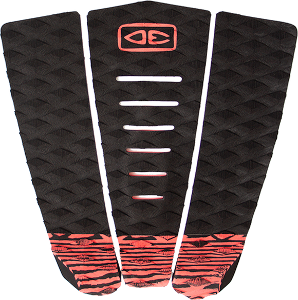 O&E Ocean & Earth Simple Jack 3 PIECE Tail Pad Black/Coral