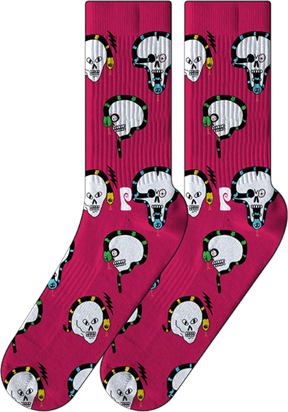 Psockadelic Jay Howell Skulls Crew Socks 