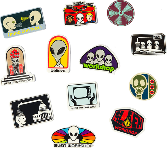 Alien Workshop 12/Pack Assorted Decals Assorted