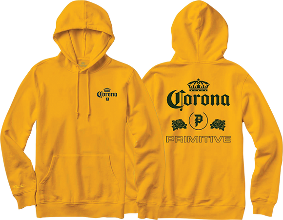 Primitive Corona Heritage Hooded Sweatshirt - SMALL Gold