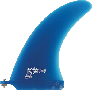 Ray Gun Fiberglass/Volan Center Fin 7.0" Blue Surfboard FIN 