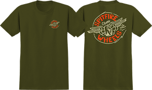 Spitfire Gonz Flying Classic T-Shirt - Size: SMALL Military Green