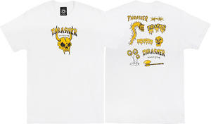 Thrasher Barbarian T-Shirt - Size: MEDIUM White