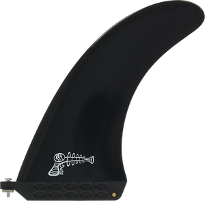 Ray Gun Plastic Center Fin 8" Black Surfboard FIN 