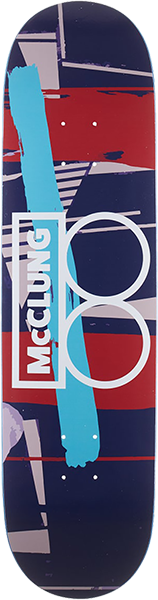 Plan B Mcclung Mixed Media Skateboard Deck -8.25 DECK ONLY