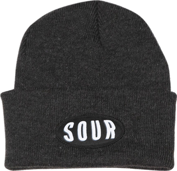 Sour Gm BEANIE Charcoal Grey