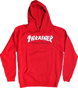 Thrasher Godzilla Hooded Sweatshirt - MEDIUM Red