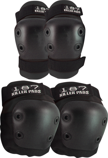 187 Combo Pack Knee/Elbow Pad Set XS-Black