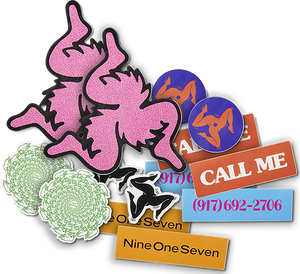 Call Me 917 Fa22 14/Pk Assorted Stickers