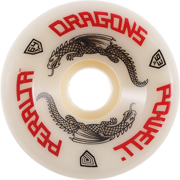 Powell Peralta Df G-Bones Wheels 64mm 93a Off White Longboard Wheels (Set of 4)