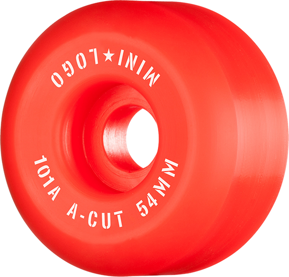 Ml A-Cut 54mm 101a Red  Skateboard Wheels (Set of 4)