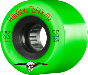 Powell Peralta G-Slides 56mm 85a Green/Black Skateboard Wheels (Set of 4)