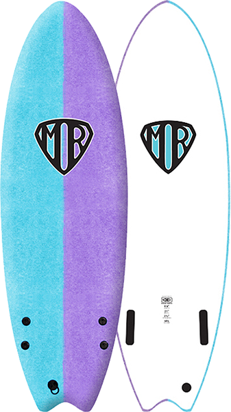 Ocean and Earth Ezi-Rider Softboard Mr Twin 6'0