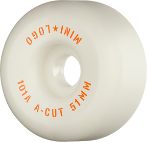 Ml A-Cut 51mm 101a White  Skateboard Wheels (Set of 4)