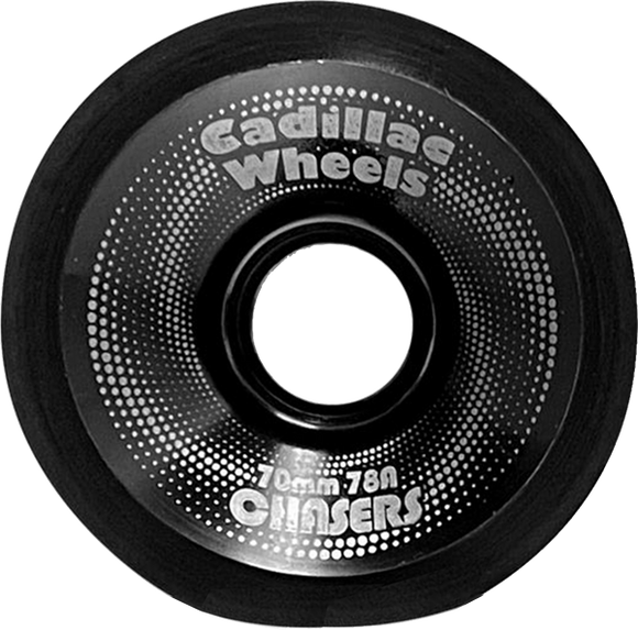 Cadillac Chasers 70mm 78a Black Longboard Wheels (Set of 4)