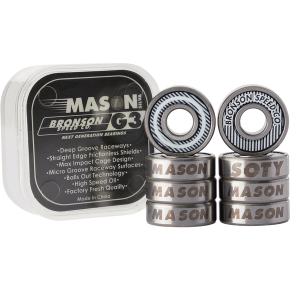 Bronson G3 Mason Silverva Bearings Single Set - 8 Pieces