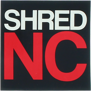 Shred Stickers Printed Shred Nc Stack 3"Black/White/Red