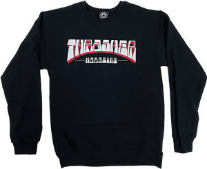 Thrasher Firme Logo Crew Sweatshirt - MEDIUM Black