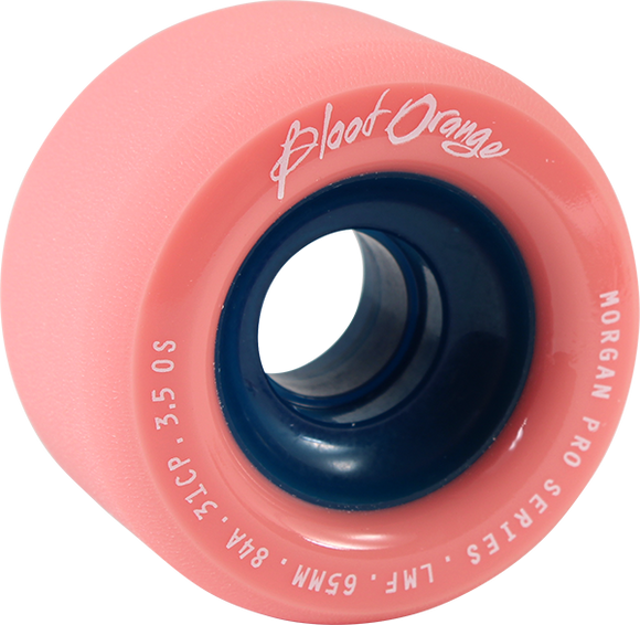 Blood Orange Morgan 65mm 84a Coral Longboard Wheels (Set of 4)