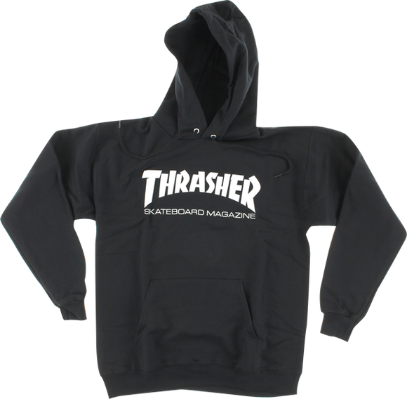 Thrasher Skate Mag Hooded Sweatshirt - LARGE Black/White