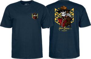 Powell Peralta Harris Mountie T-Shirt - Size: SMALL Navy