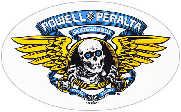 Powell Peralta Winged Ripper Og Oval Decal Blue