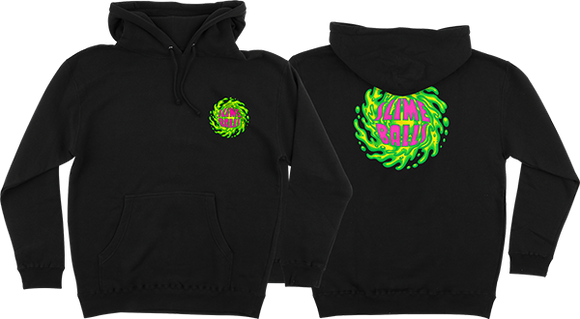 Slime Balls Sticky Bumps Logo Hooded Sweatshirt - MEDIUM Black