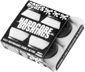 Bones Wheels Hardcore 4pc Hard White/Black Bushings