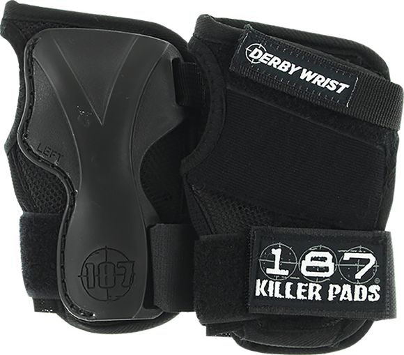 187 Derby Wrist Guard Xl-Black  