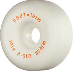 Mini Logo A-Cut 53mm 101a White  Skateboard Wheels (Set of 4)