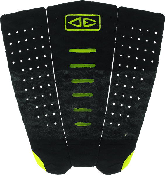 O&E Ocean & Earth Micro Grom 3 PIECE Tail Pad Black/Lime