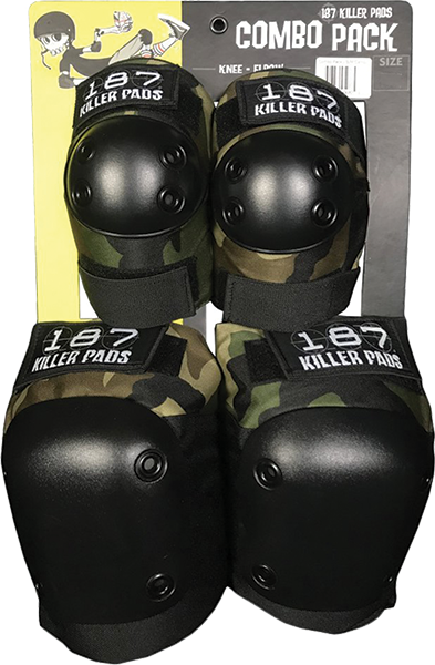 187 Combo Pack Knee/Elbow Pad Set L/XL-Camo