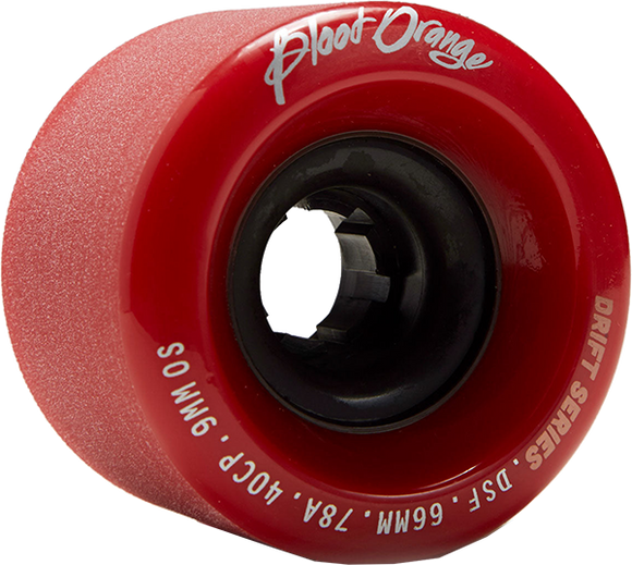 Blood Orange Drift 66mm 78a Oxblood Red Longboard Wheels (Set of 4)