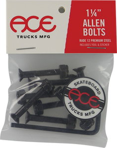 Ace 1.25" Allen Hardware Set Black