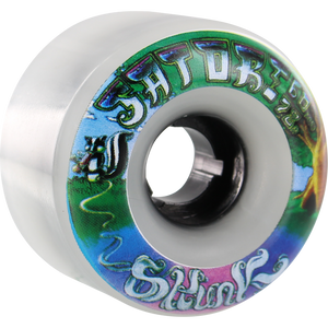 Satori Goo Ball Skunk 60mm 78a Clear White Skateboard Wheels (Set of 4)