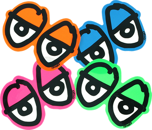 Krooked Diecut Eyes Sm Decal Single