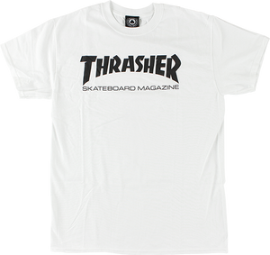 Thrasher Skate Mag T-Shirt - Size: MEDIUM White/Black