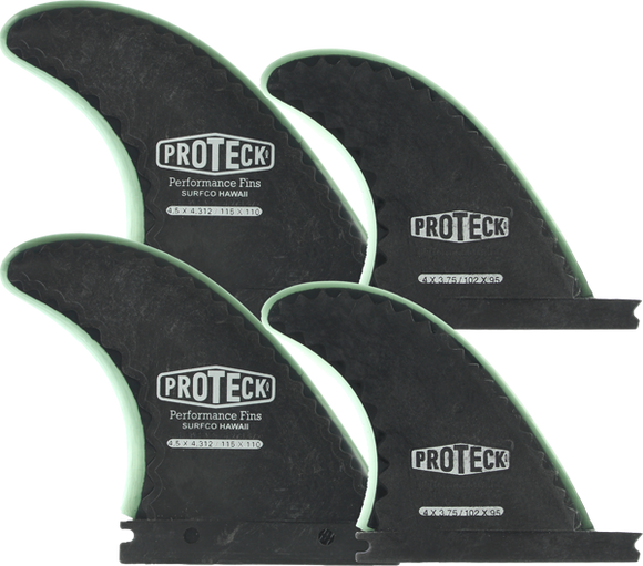 Proteck Perform Ffs Quad 4.5+4.0 Black Surfboard FIN 