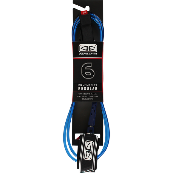 Ocean And Earth - Moulded Regular Surfboard Leash - Color Variation