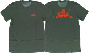 The Heated Wheel Grasshopper Short Sleeve - MEDIUM - Army/Orange